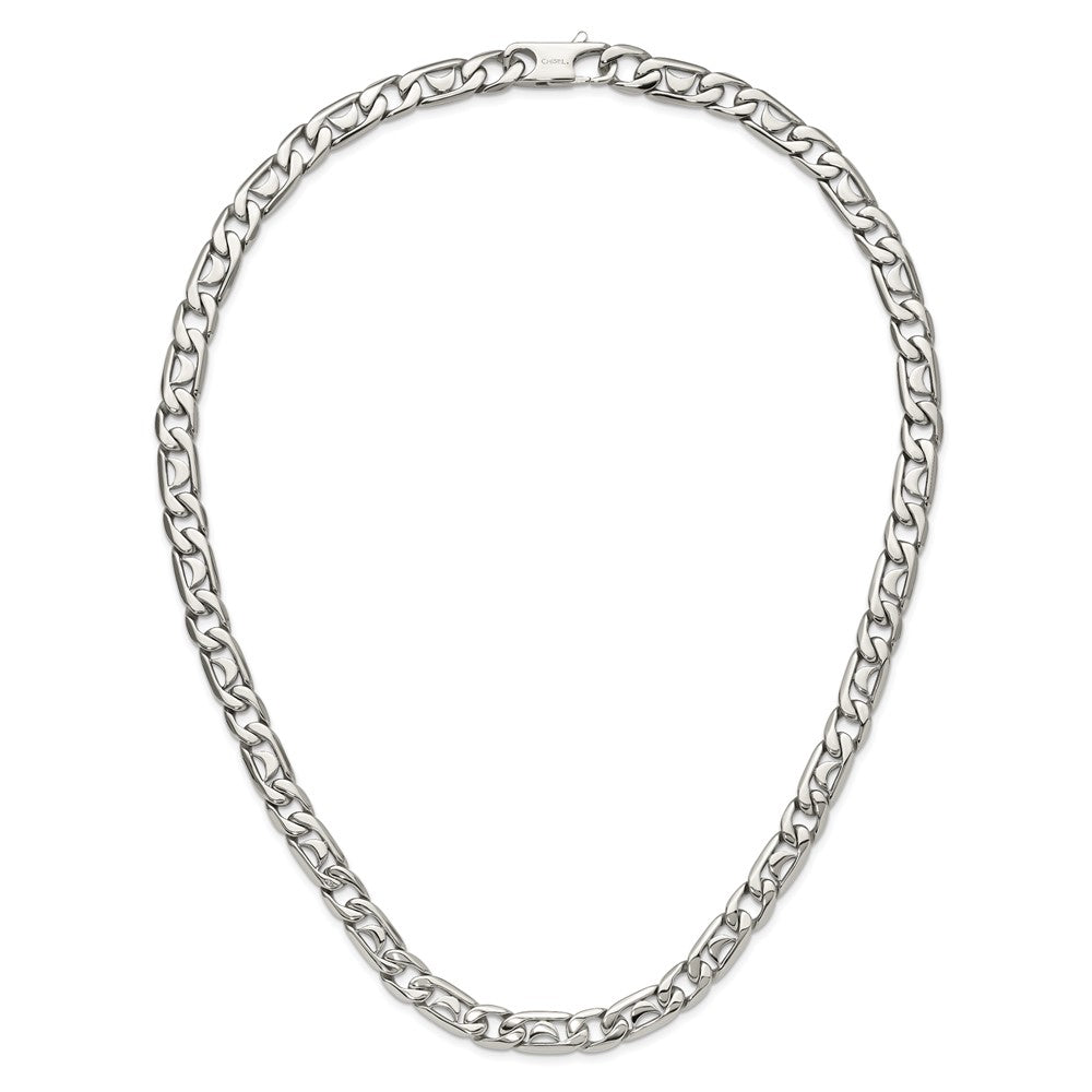 Chisel Stainless Steel Polished 24 inch Fancy Link Necklace