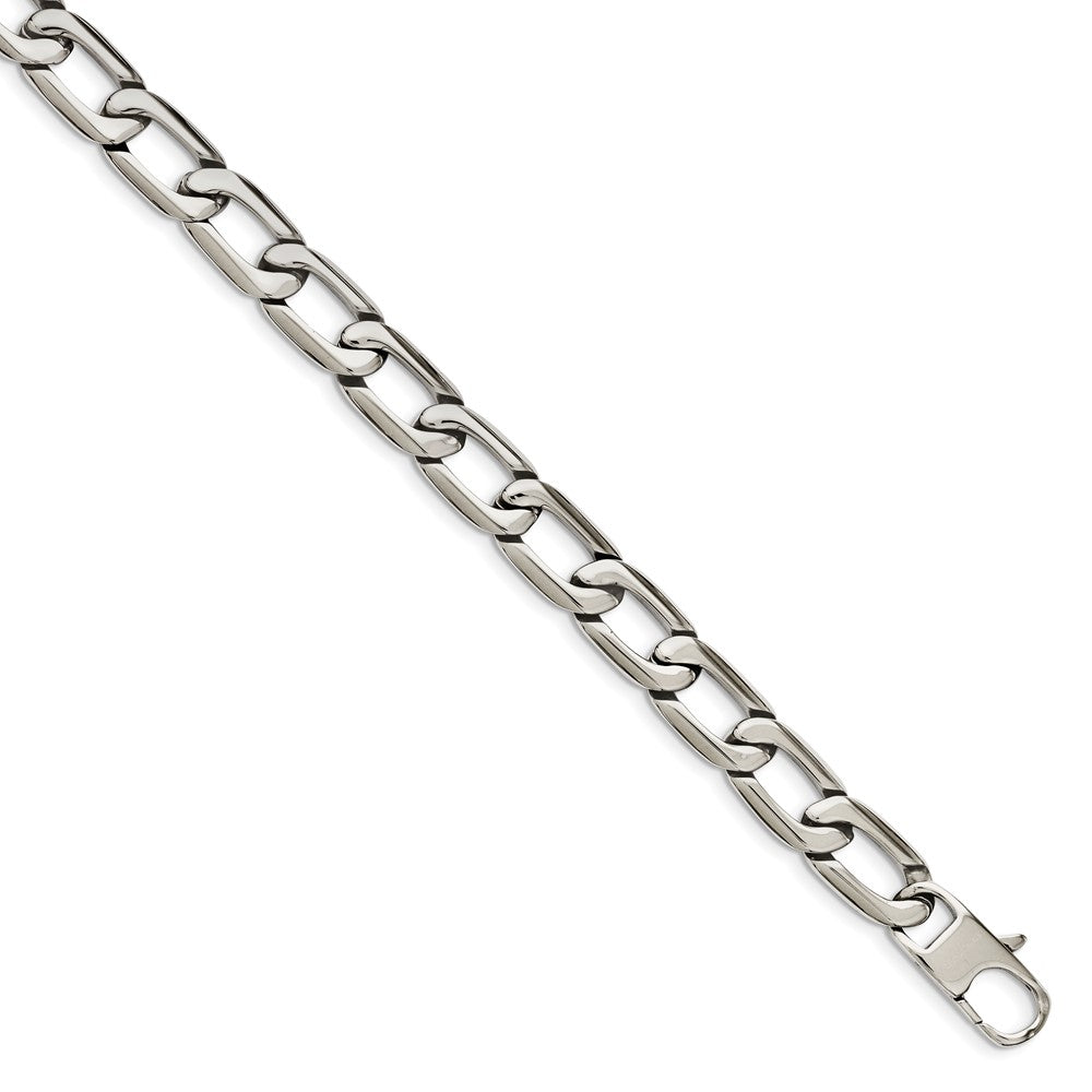 Chisel Stainless Steel Polished 24 inch Open Link Necklace