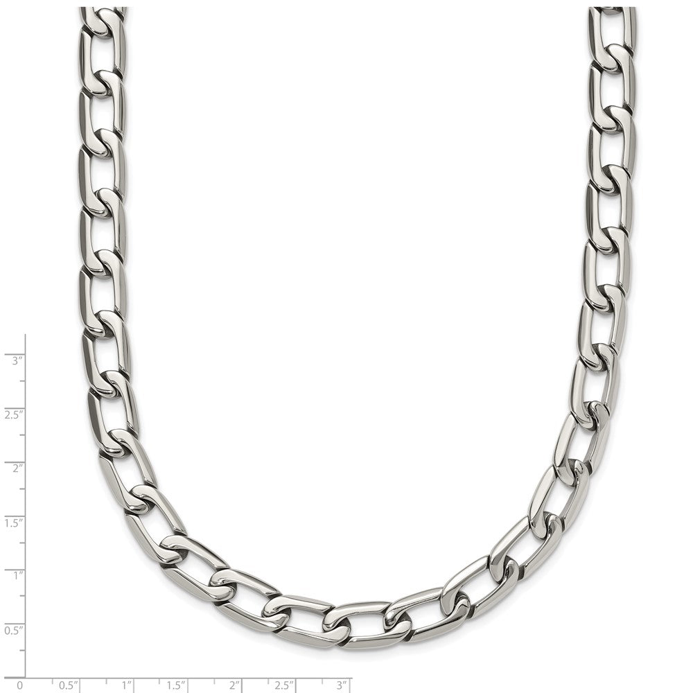 Chisel Stainless Steel Polished 24 inch Open Link Necklace