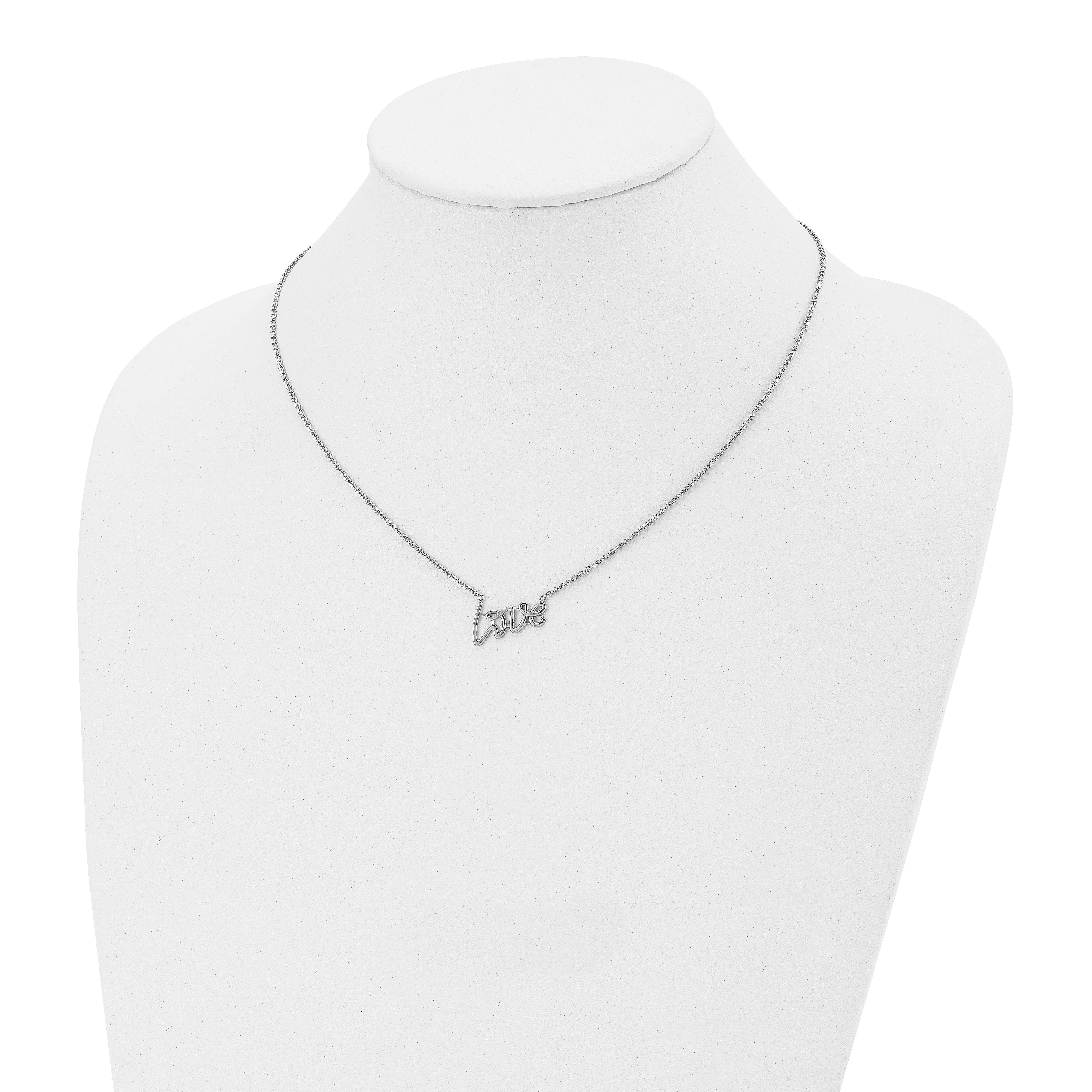 Stainless Steel Polished Love Necklace SRN1459