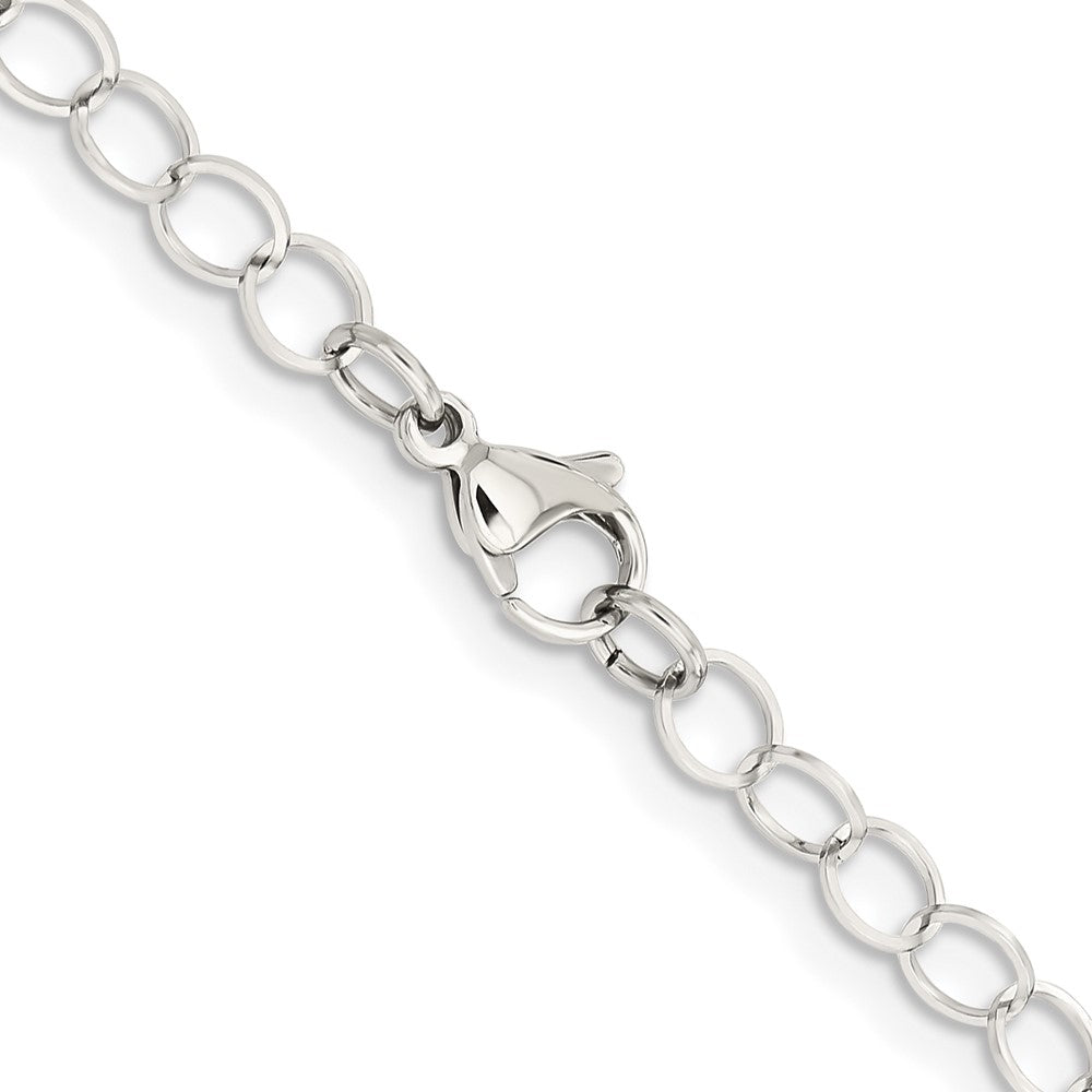 Chisel Stainless Steel Polished 6mm 36 inch Circle Link Necklace