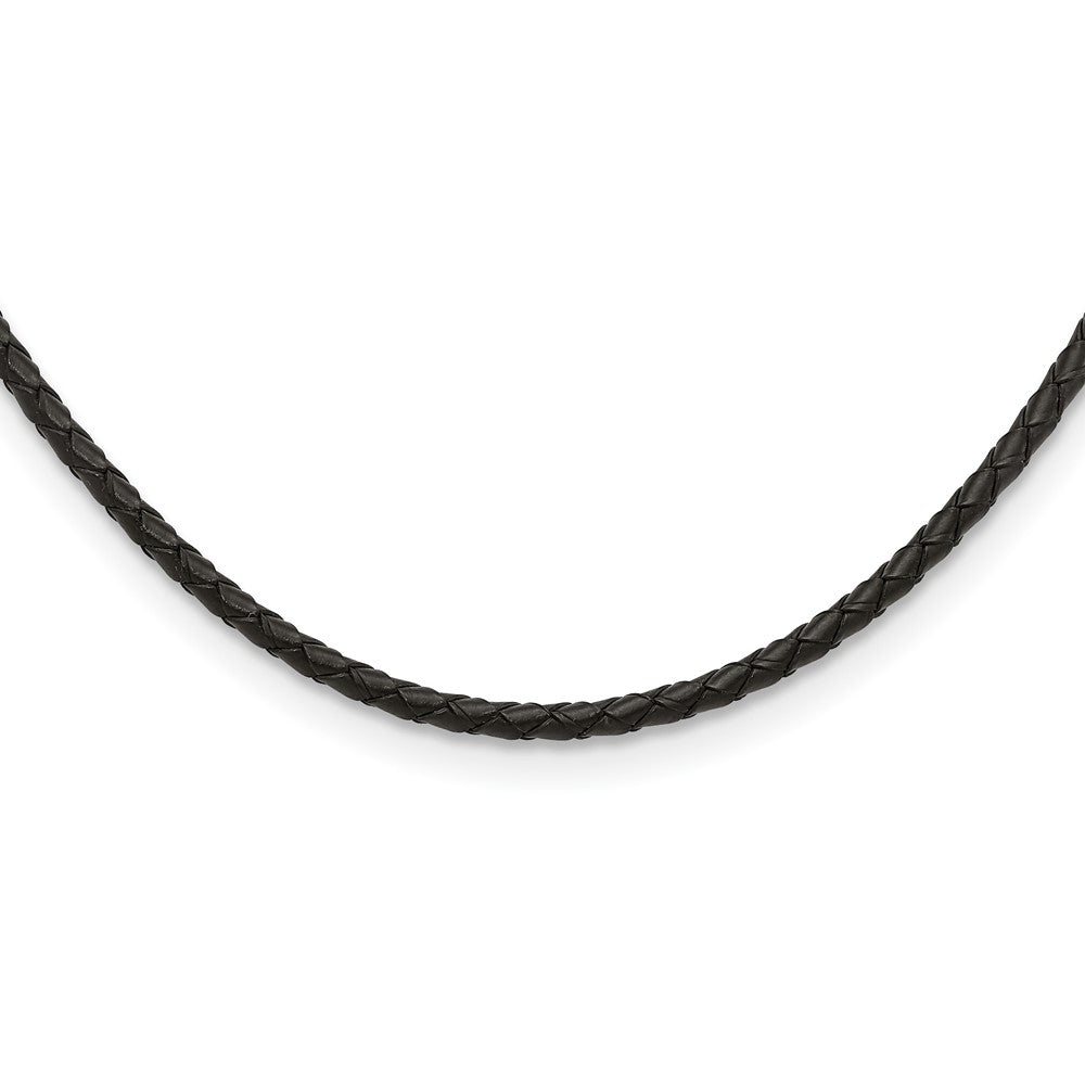 Chisel 4mm Genuine Leather Weave 20 inch Necklace