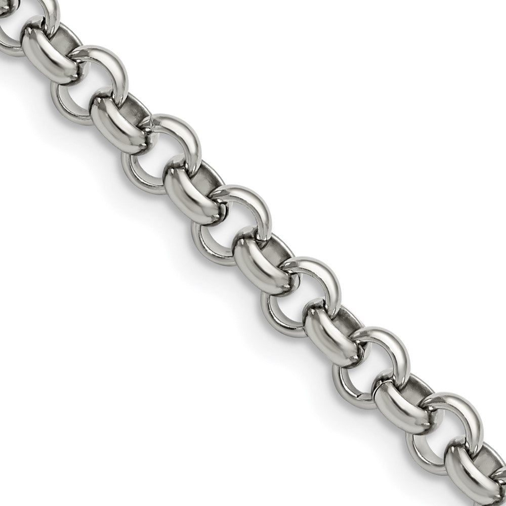 Chisel Stainless Steel Polished 6mm 18 inch Rolo Chain