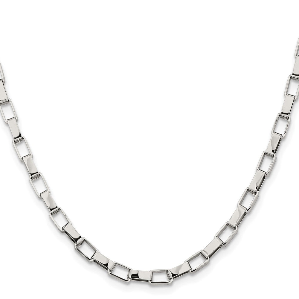 Chisel Stainless Steel Polished 4.8mm 30 inch Square Link Chain