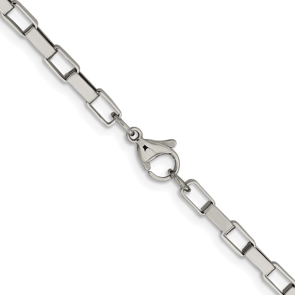 Chisel Stainless Steel Polished 4.8mm 30 inch Square Link Chain