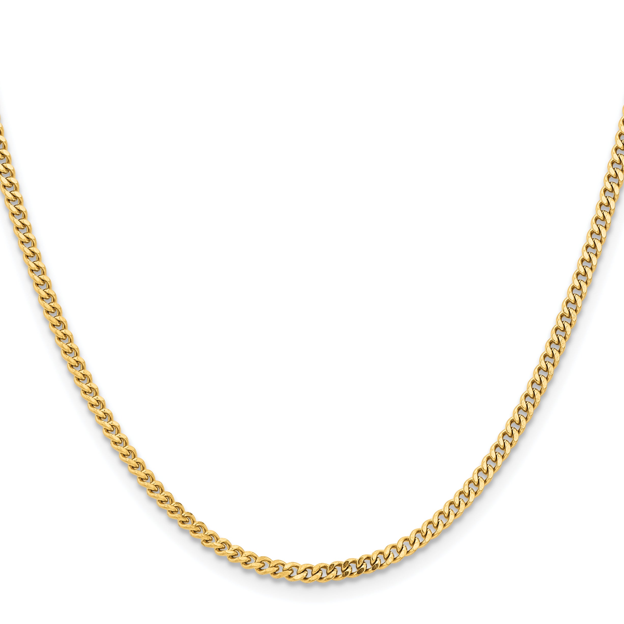 Stainless Steel IP Gold-plated 3.0mm 22in Curb Chain SRN688GP