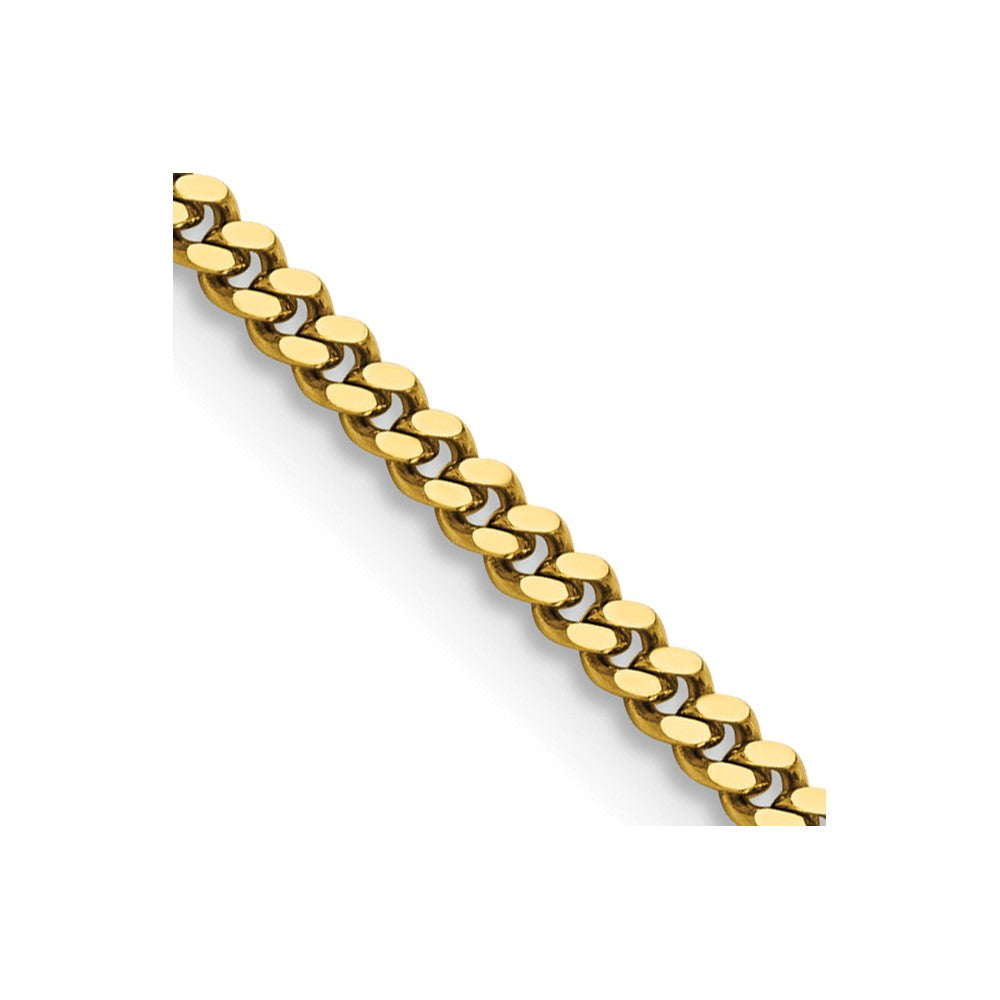 Chisel Stainless Steel Polished Yellow IP-plated 3mm 30 inch Curb Chain