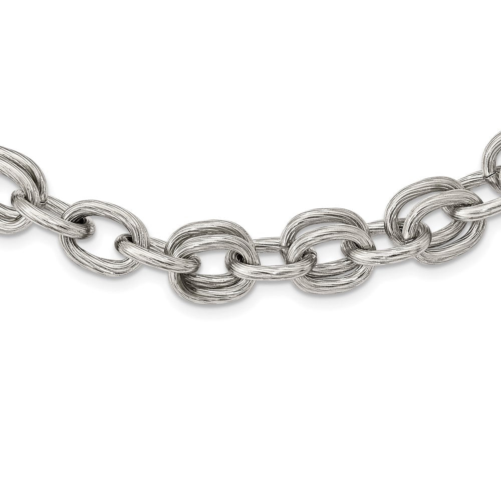 Stainless Steel Polished Multiple Link 22in Necklace