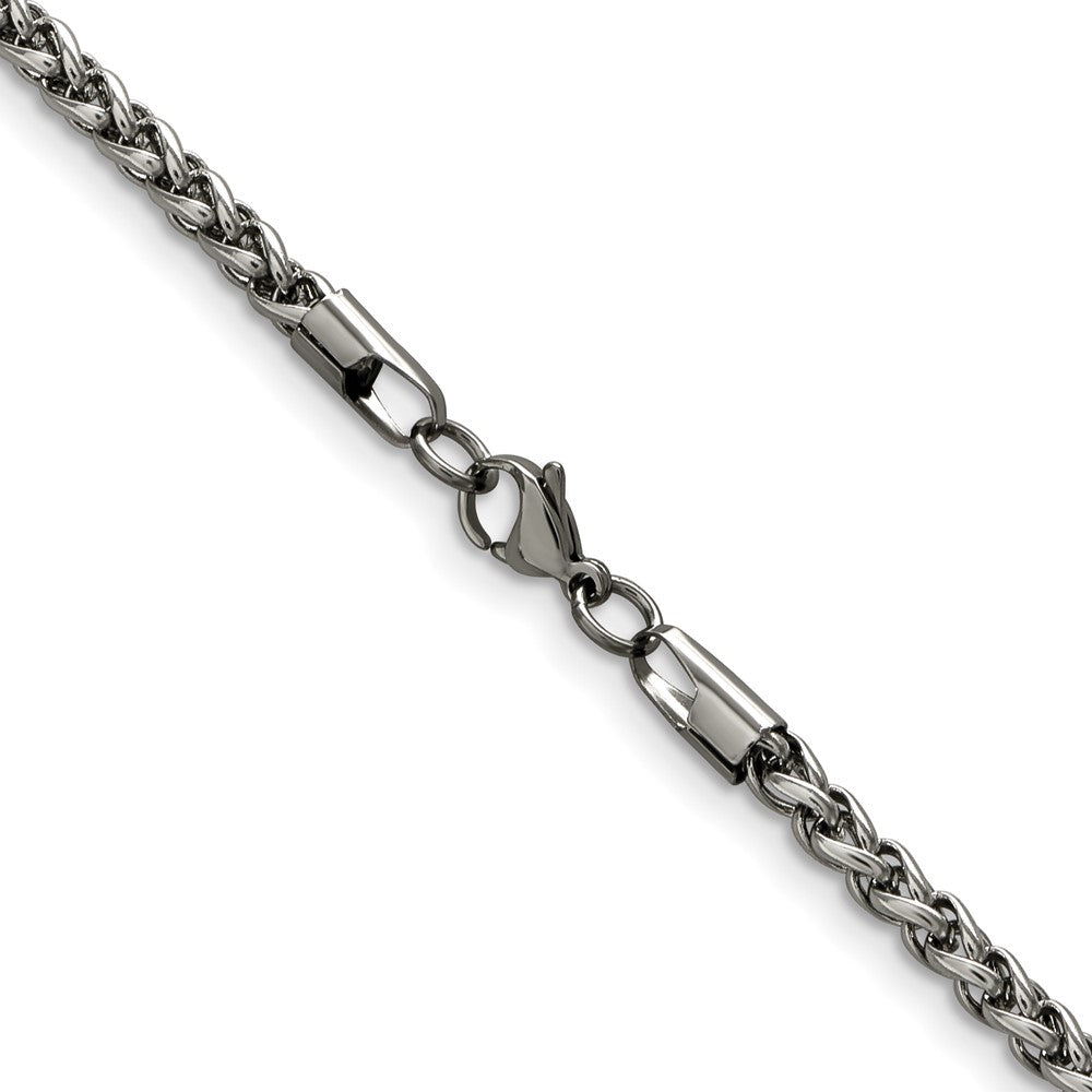 Chisel Stainless Steel Polished 5mm 22 inch Wheat Chain