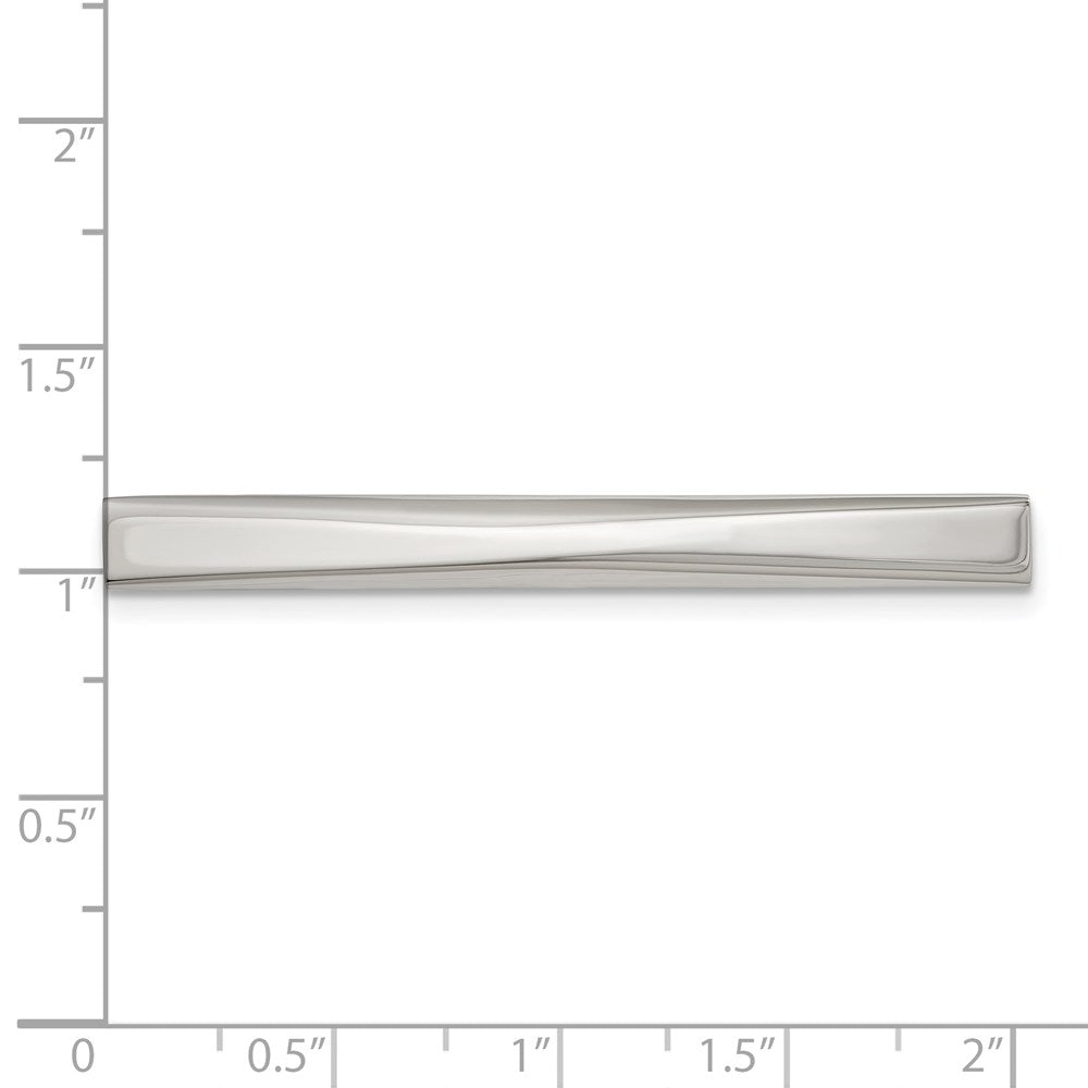 Chisel Stainless Steel Polished Tie Bar