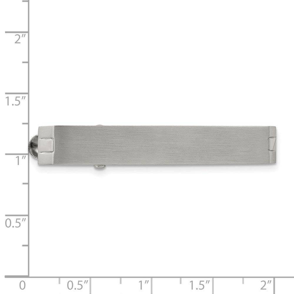 Chisel Stainless Steel Brushed Tie Bar