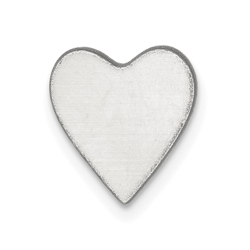 Sterling Silver Heart Shape Stamping