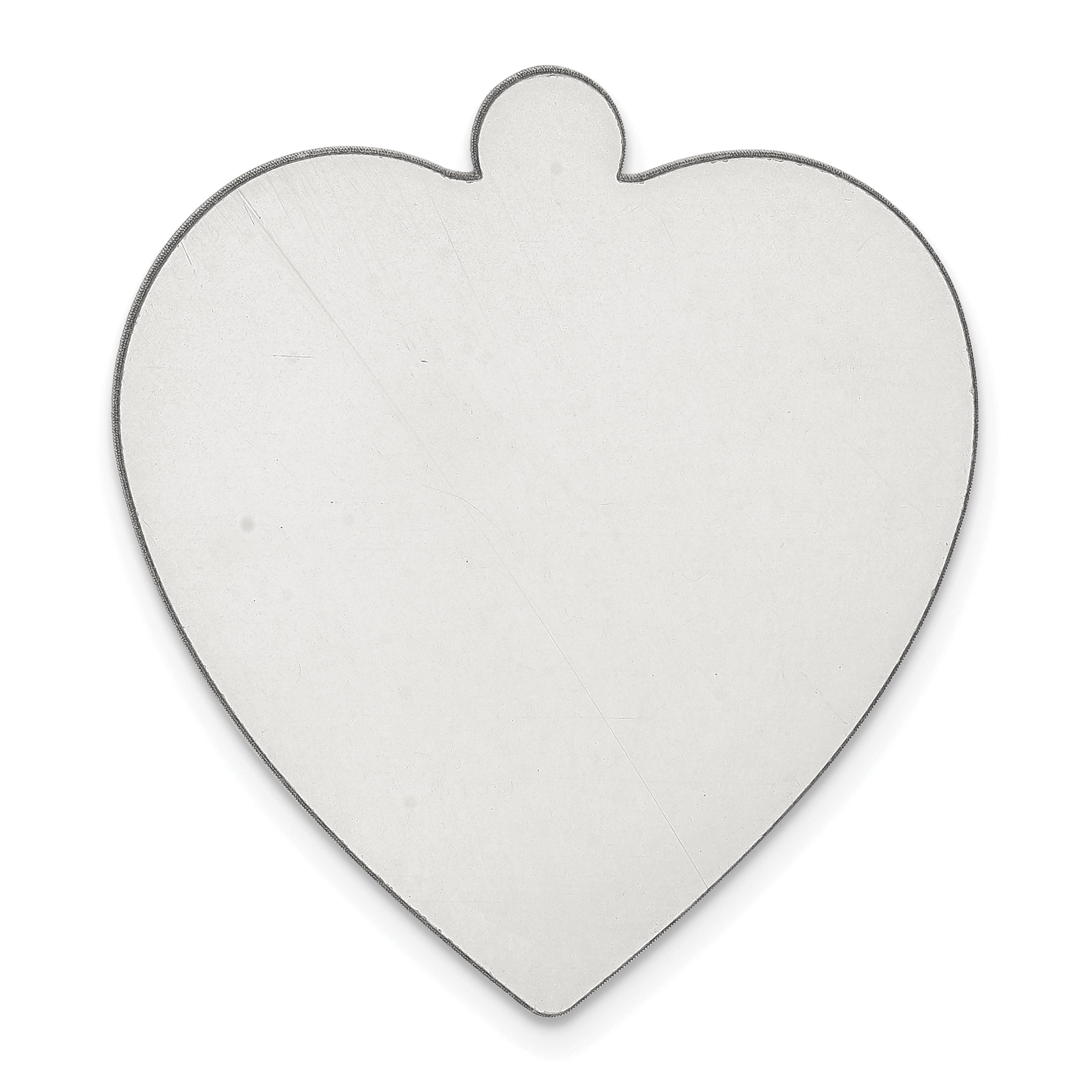 Sterling Silver Heart Shape w/Eyelet Stamping SS1237/35