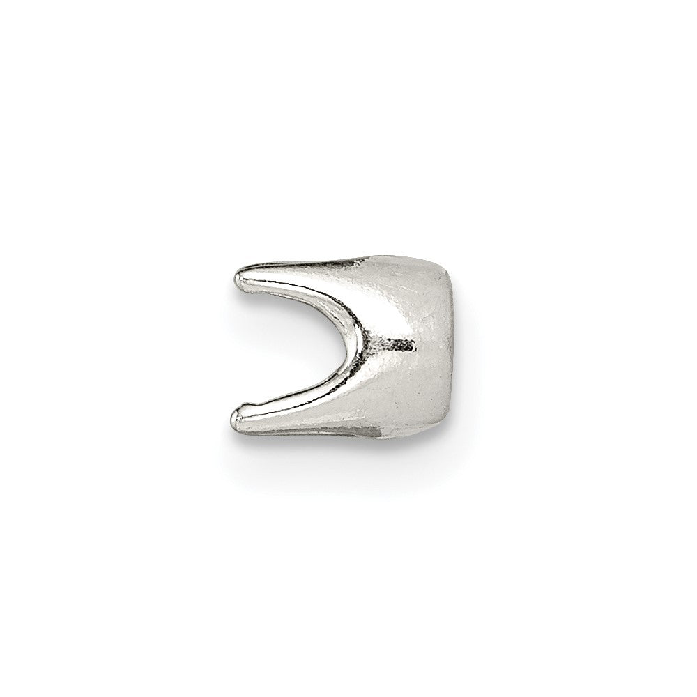 Sterling Silver Round 4-Prong Closed Back 6.0mm Setting