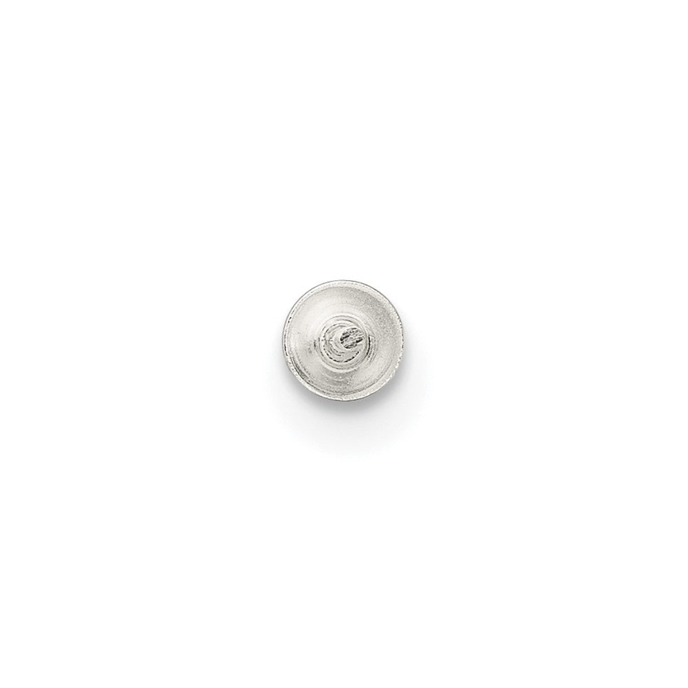 Sterling Silver 5.0 - 6.0mm Pearl Stud Earring Setting