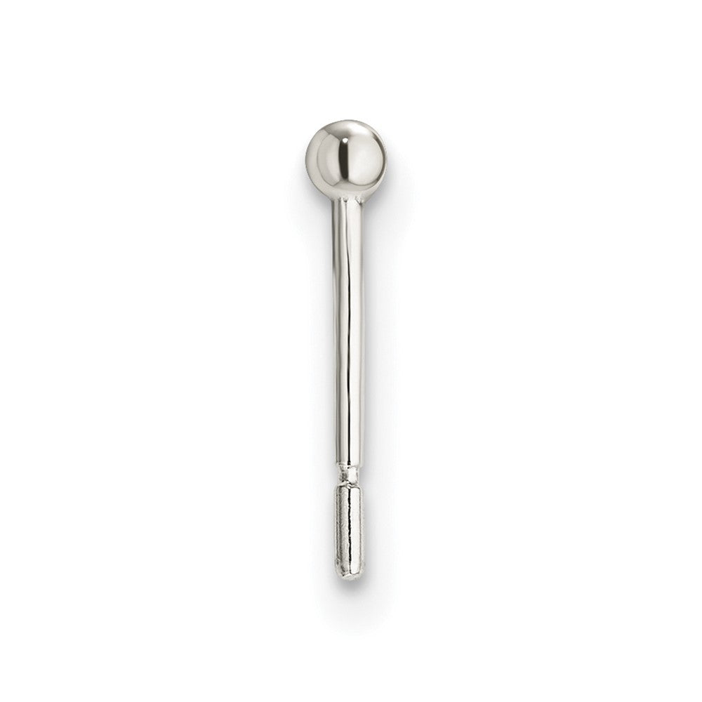 Sterling Silver Polished 2.0mm Ball Earring