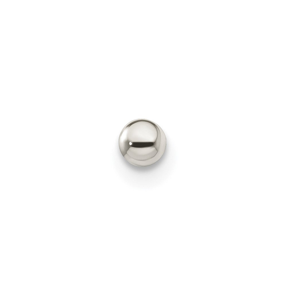 Sterling Silver Polished 3.0mm Ball Earring