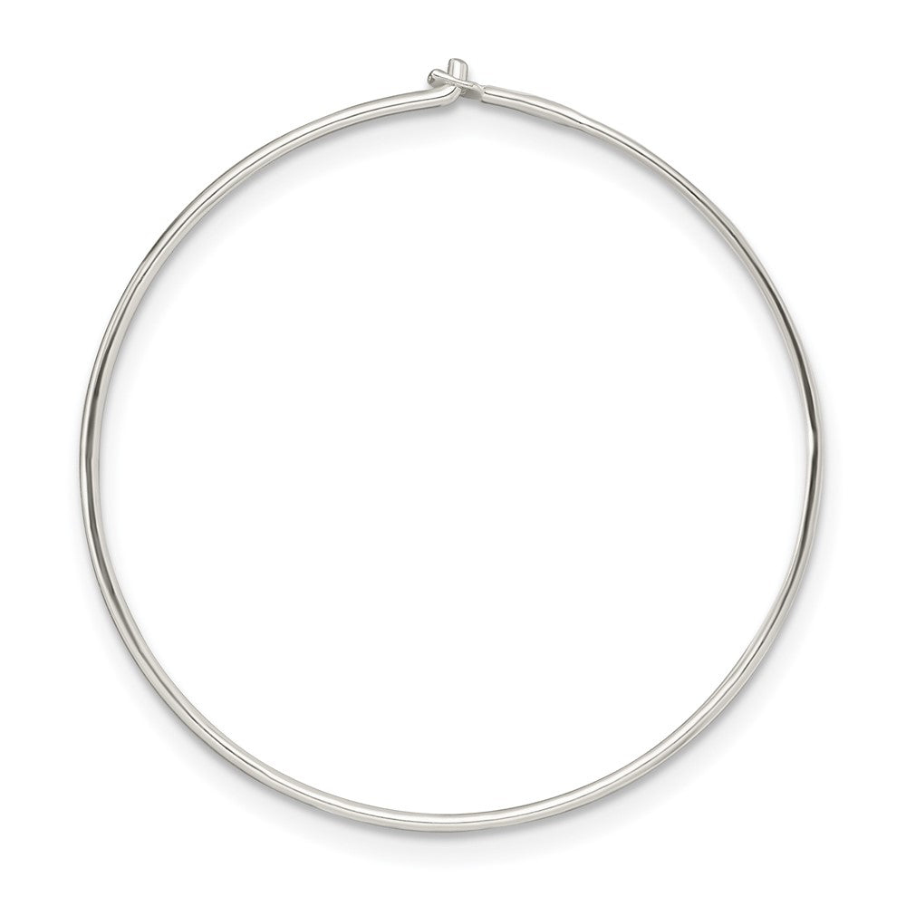 Sterling Silver 30.0mm Diameter Wire Hoops