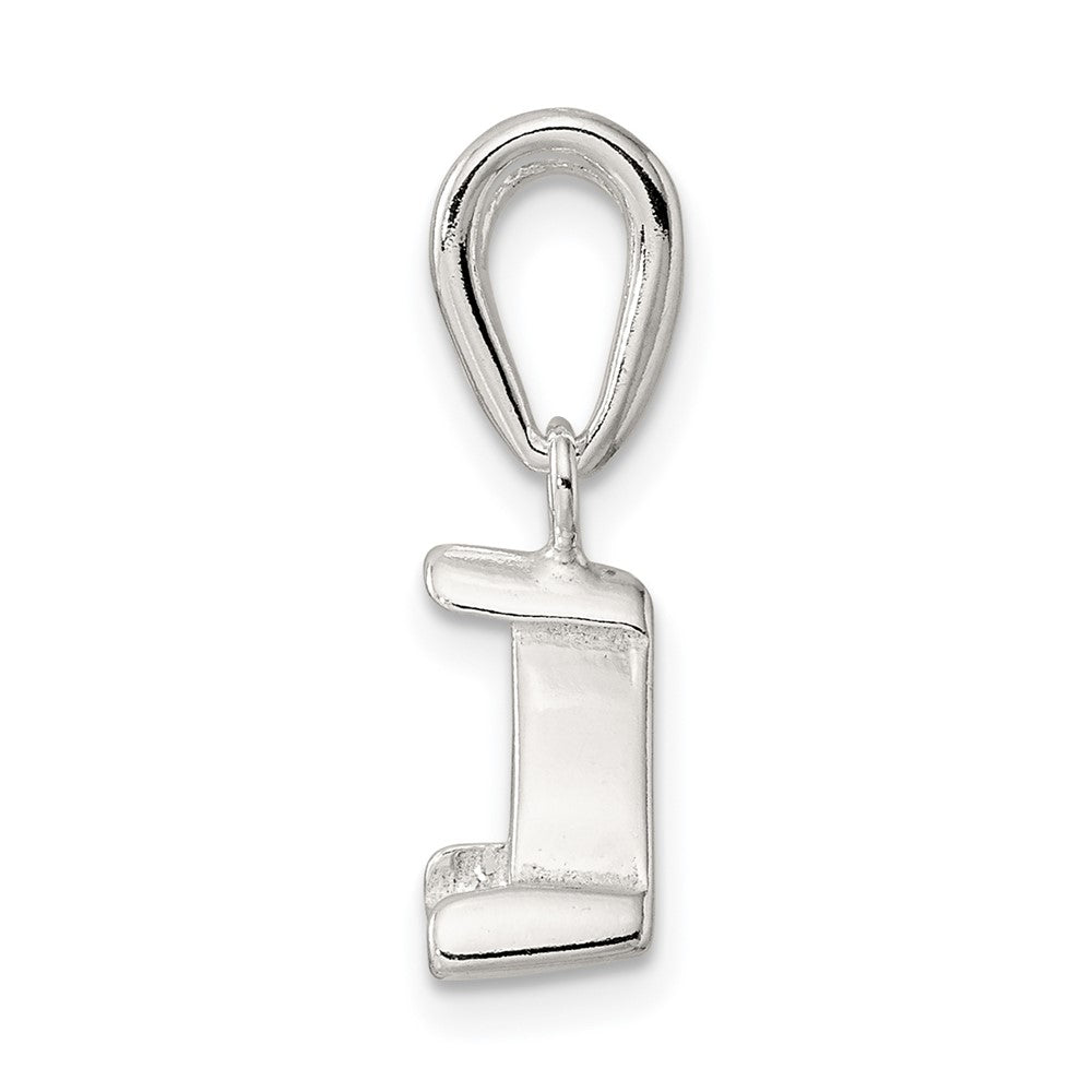 Sterling Silver Trillion 4.0mm V-End Loose Bail Pendant Setting