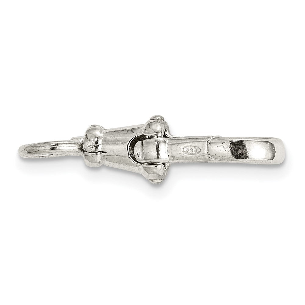 Sterling Silver 21.8 x 7.8mm Fancy Lobster Clasp