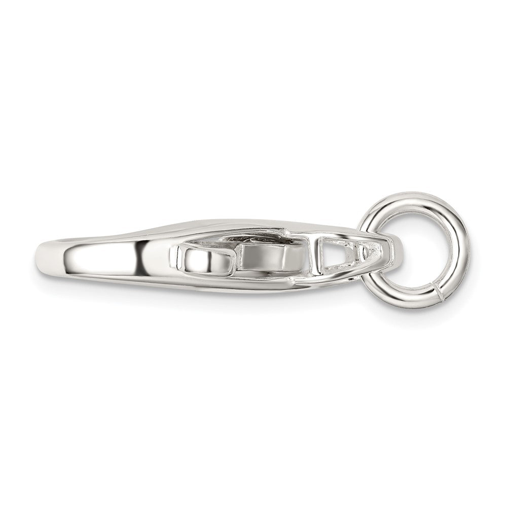 Sterling Silver 24.8 x 15mm Fancy Lobster Clasp