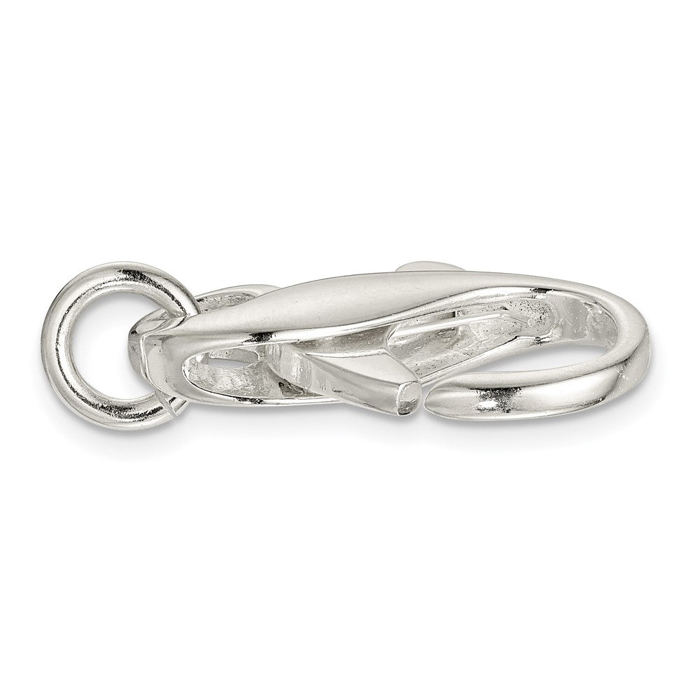 Sterling Silver 24.8 x 15mm Fancy Lobster Clasp