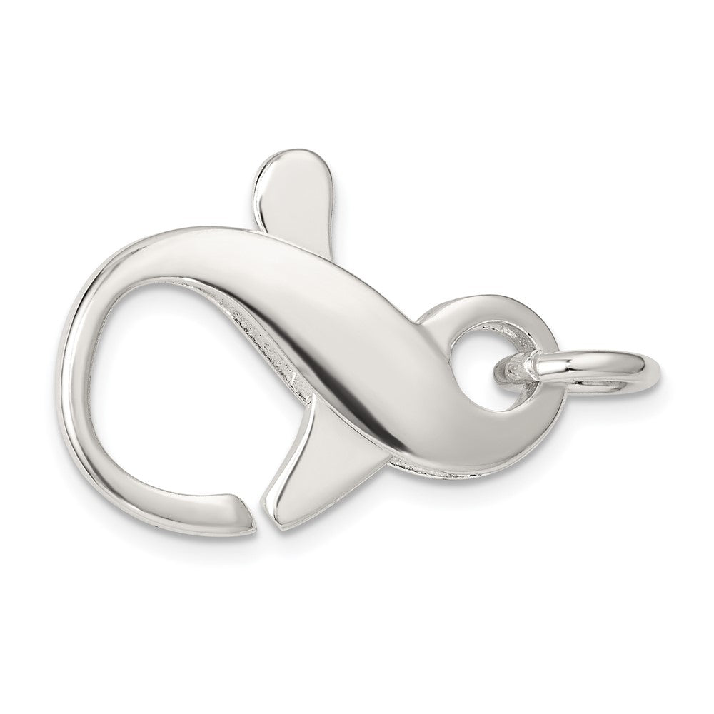 Sterling Silver 24.8 x 15mm Fancy Lobster Clasp