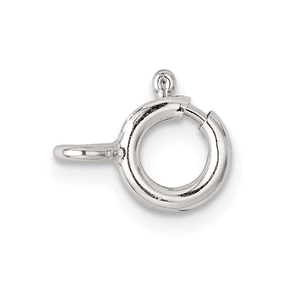 Sterling Silver 7.0mm Spring Ring w/ Closed Ring Clasp