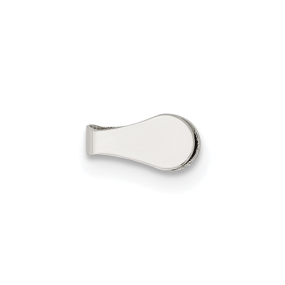 Sterling Silver 7.2 x 3.2mm Flat Solder Flush Endcap