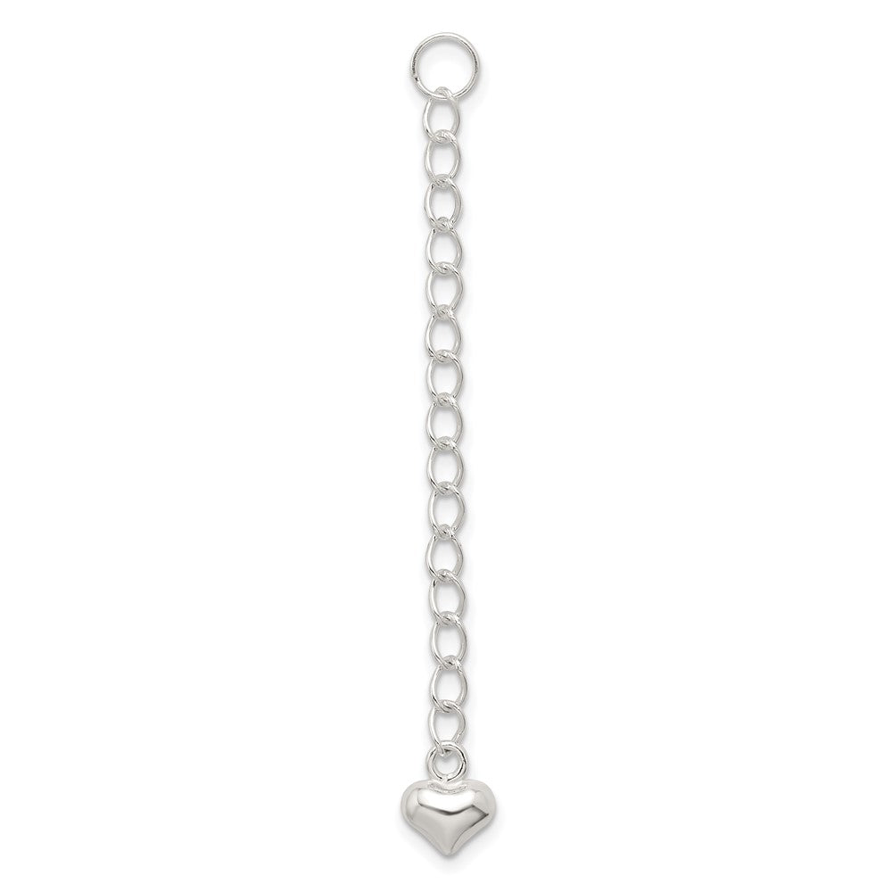 Sterling Silver Heart 2 inch Chain Extender