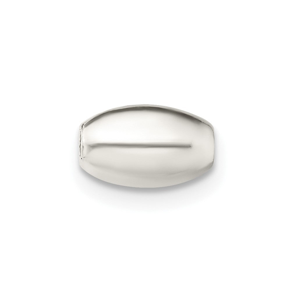 Sterling Silver 8 x 5mm Polished Oval Bead