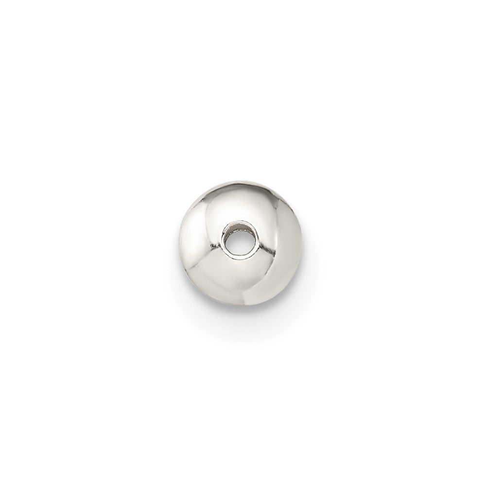 Sterling Silver 4.6 x 2.7mm Polished Saucer Bead