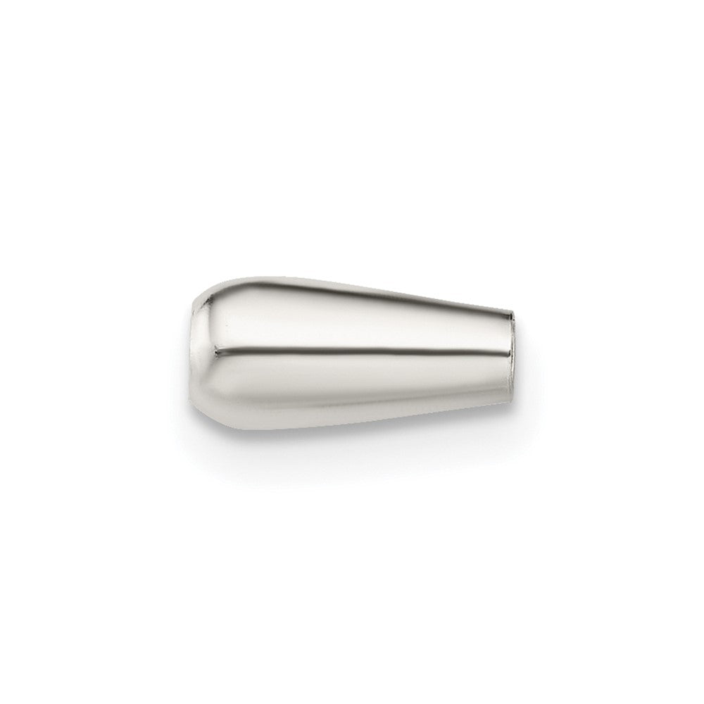 Sterling Silver 8 x 3.7mm Polished Fancy Bead