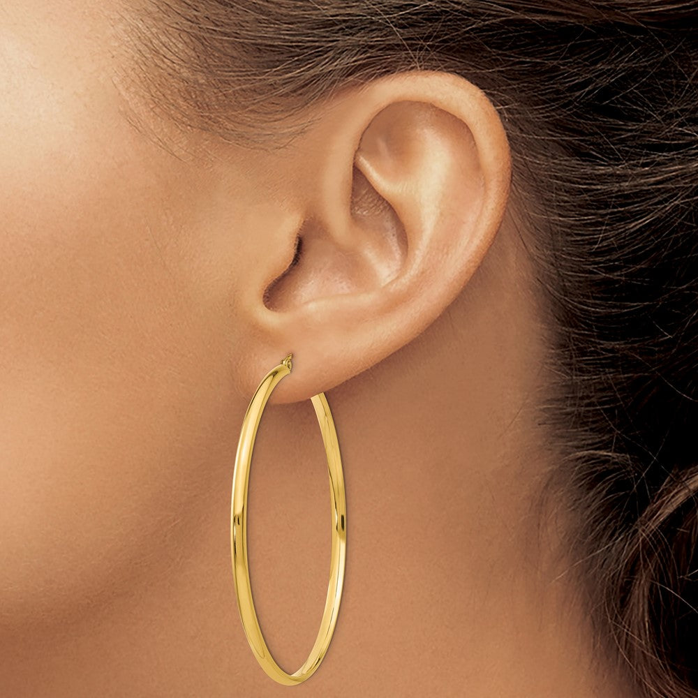 14k Polished Hoop Earring