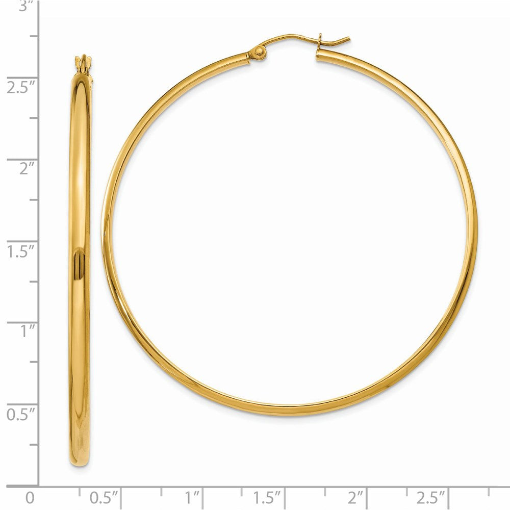 14k Polished Hoop Earring