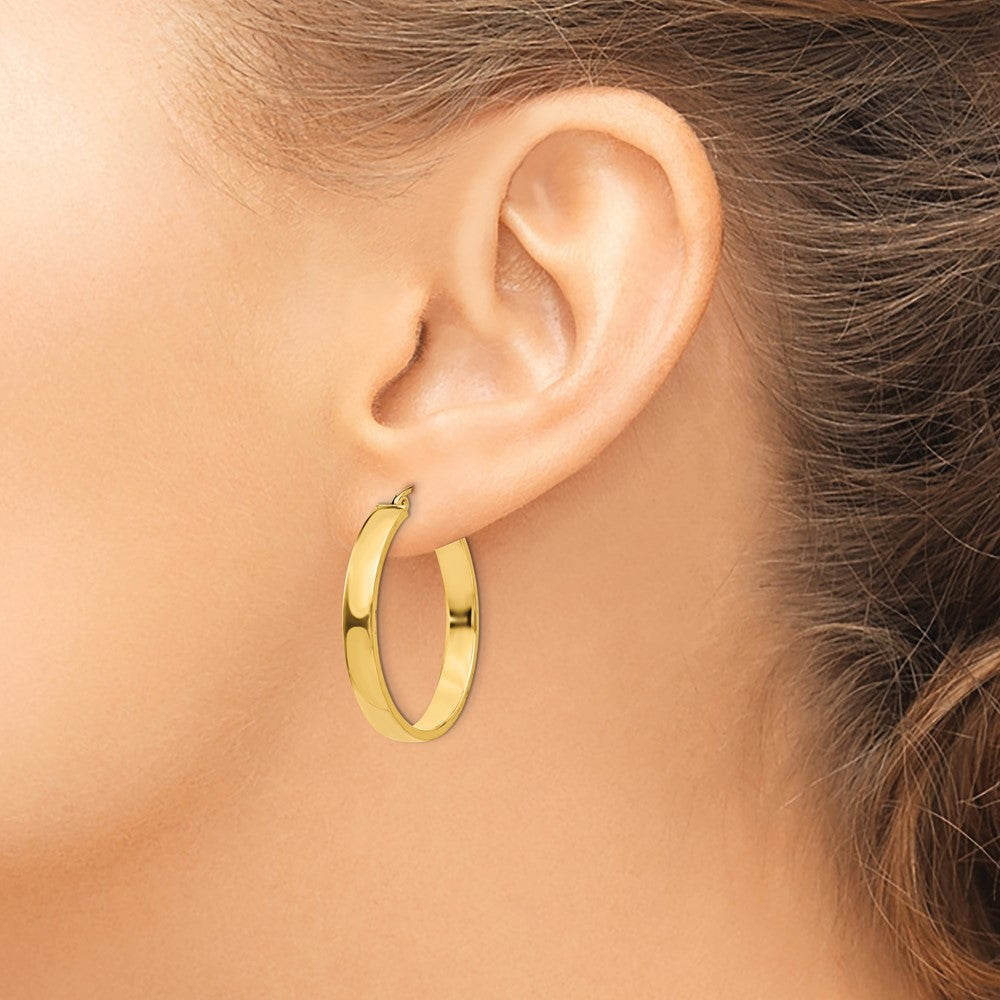 14k Polished Hoop Earring