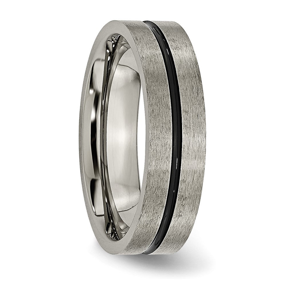 Titanium Black Enamel 6mm Brushed Band