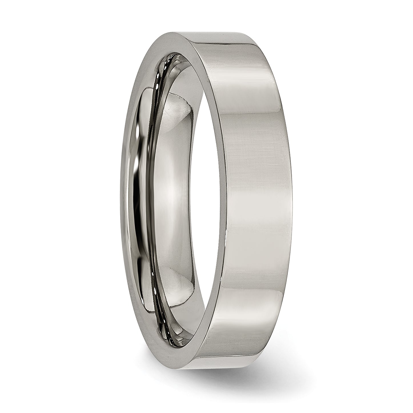 Titanium Flat 5mm Polished Band TB155