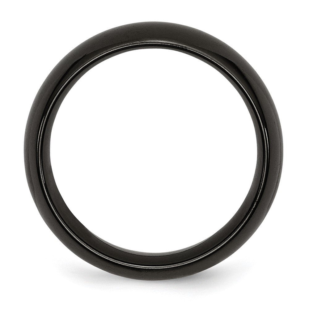 Chisel Titanium Black Ti Polished 8mm Band