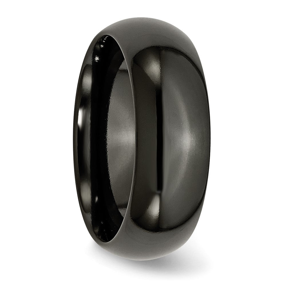 Chisel Titanium Black Ti Polished 8mm Band