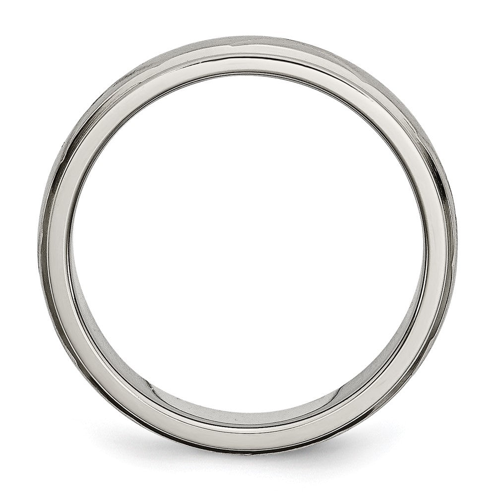 Titanium X-Design 6mm Satin Band