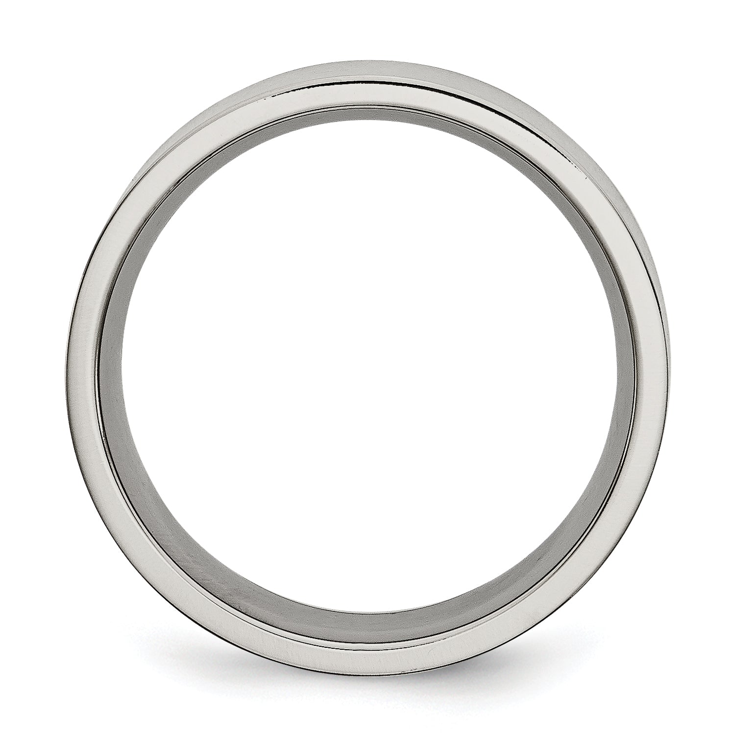 Titanium Flat 8mm Brushed Band TB33