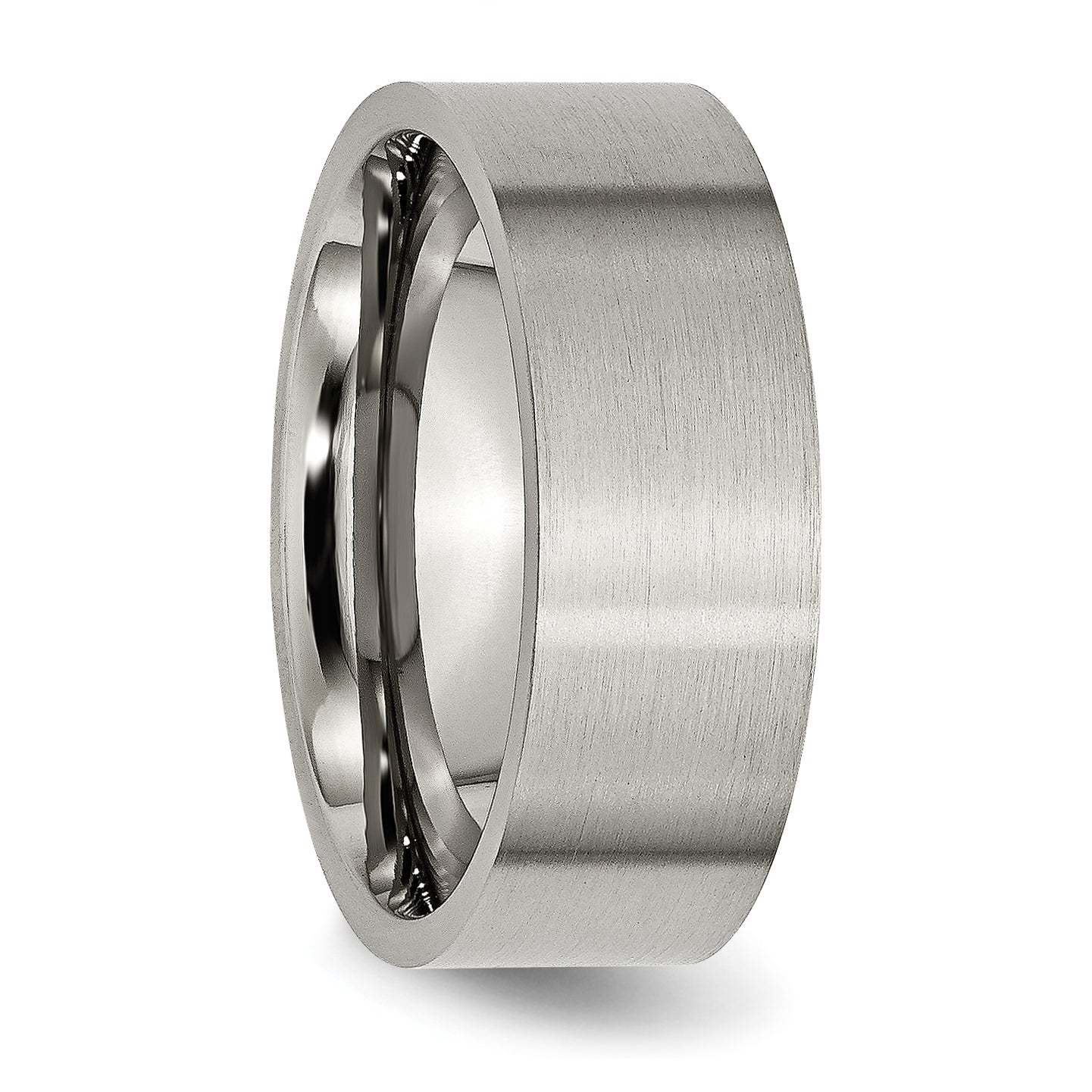 Titanium Flat 8mm Brushed Band TB33