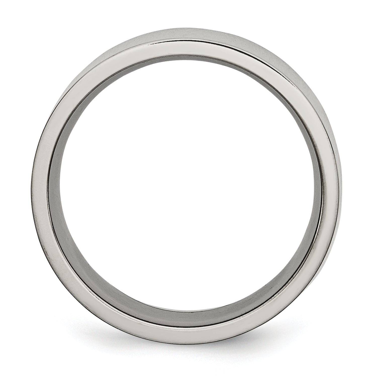 Titanium Flat 8mm Polished Band TB3