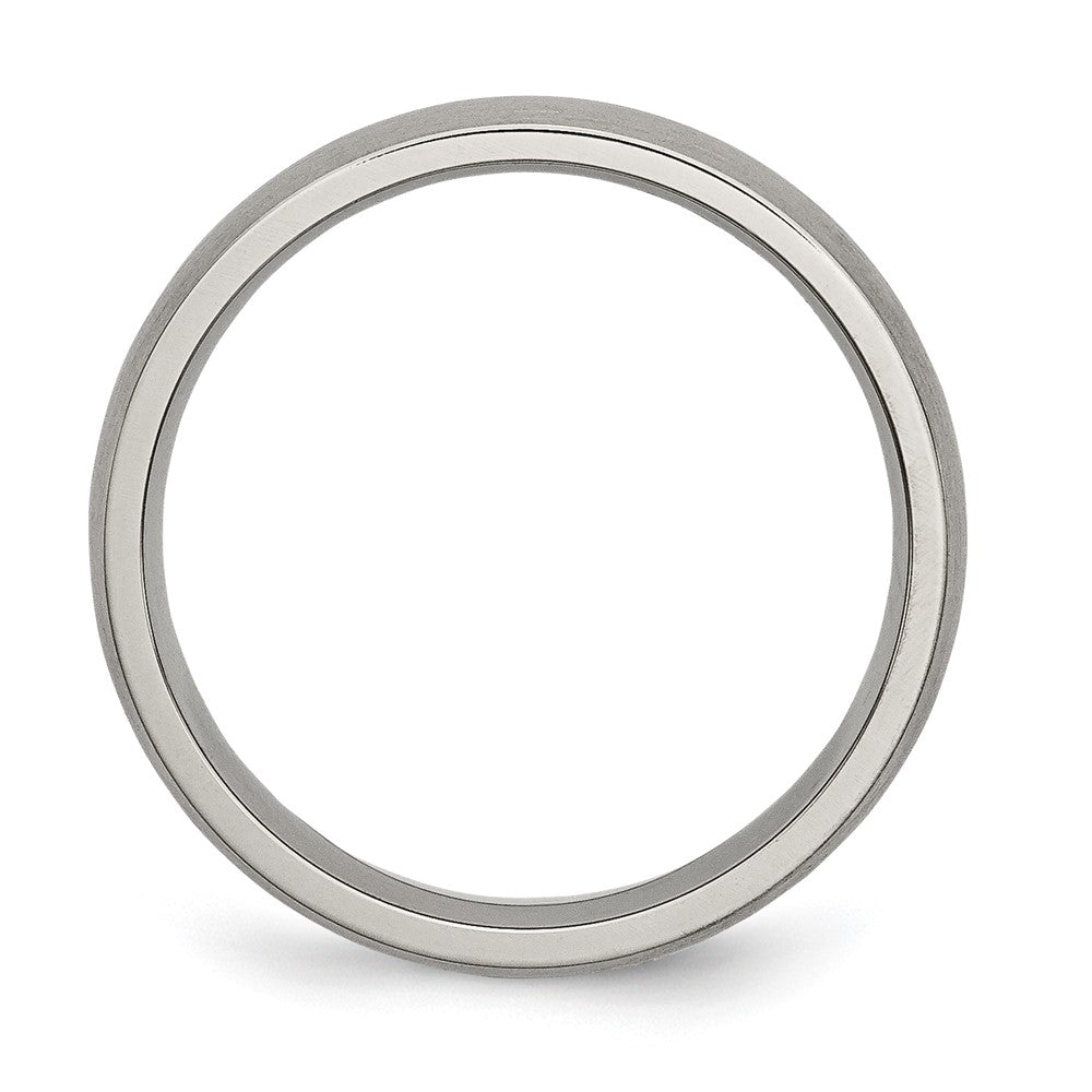 Chisel Titanium Brushed 5mm Half Round Band