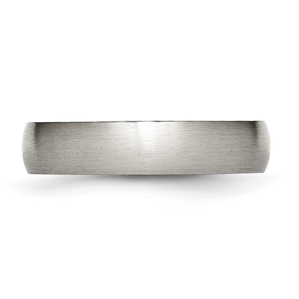 Chisel Titanium Brushed 5mm Half Round Band