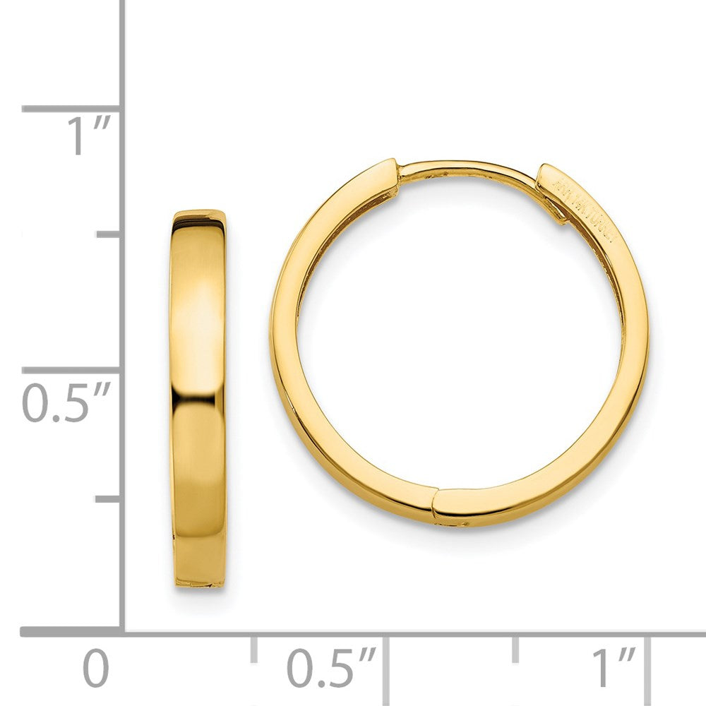 14K Hinged Hoop Earrings