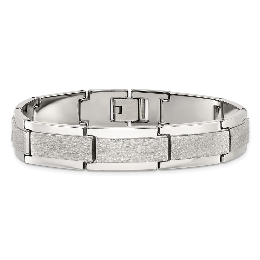 Chisel Tungsten Polished and Satin 8.25 inch Bracelet