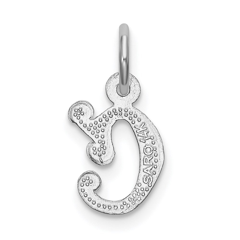 14KW Diamond-cut Letter C Initial Charm