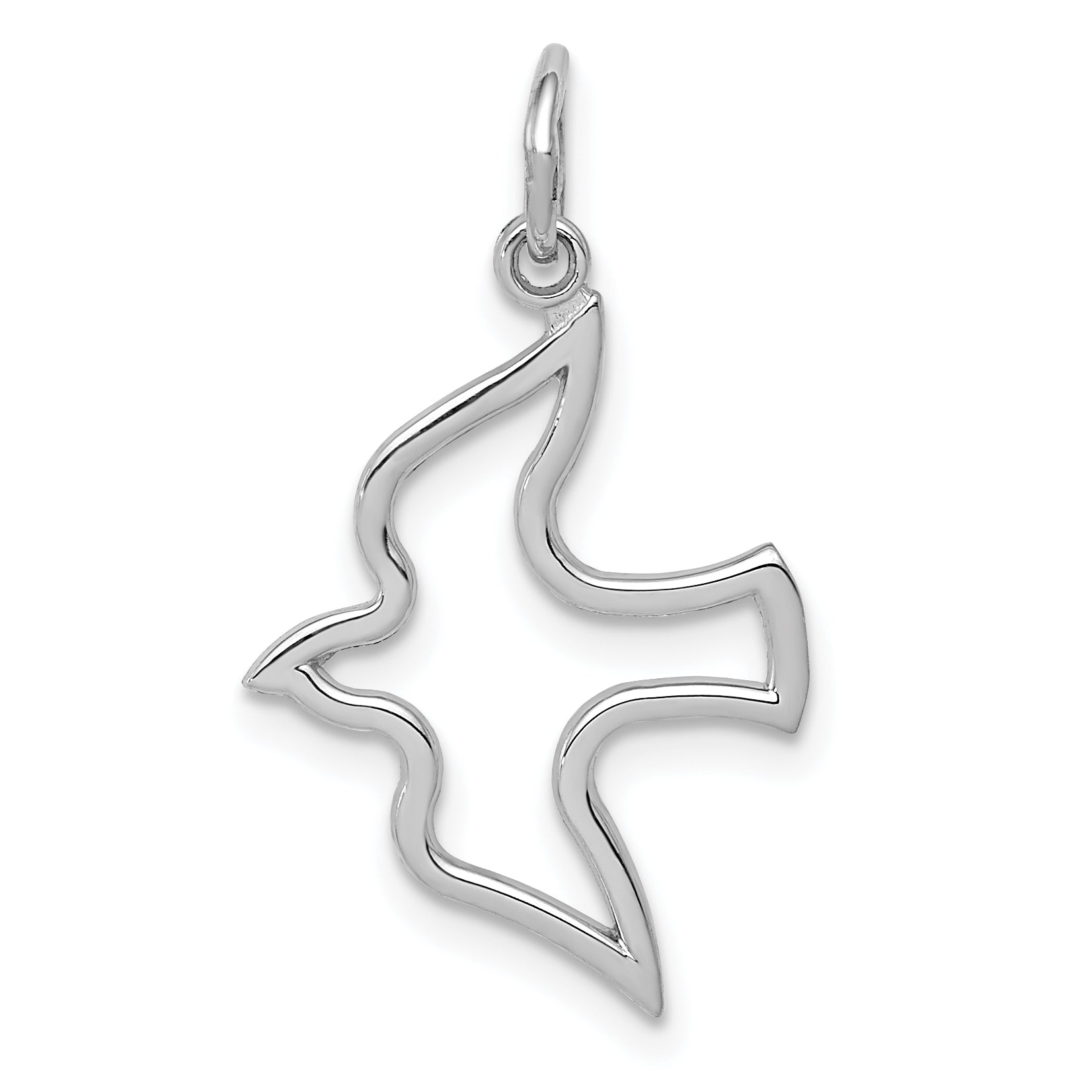 14k White Gold Dove Charm WCH61